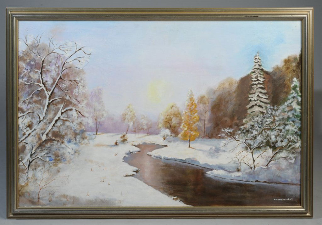 Diane Balaban (b. 1935) Oil on Canvas Landscape (1 of 4)