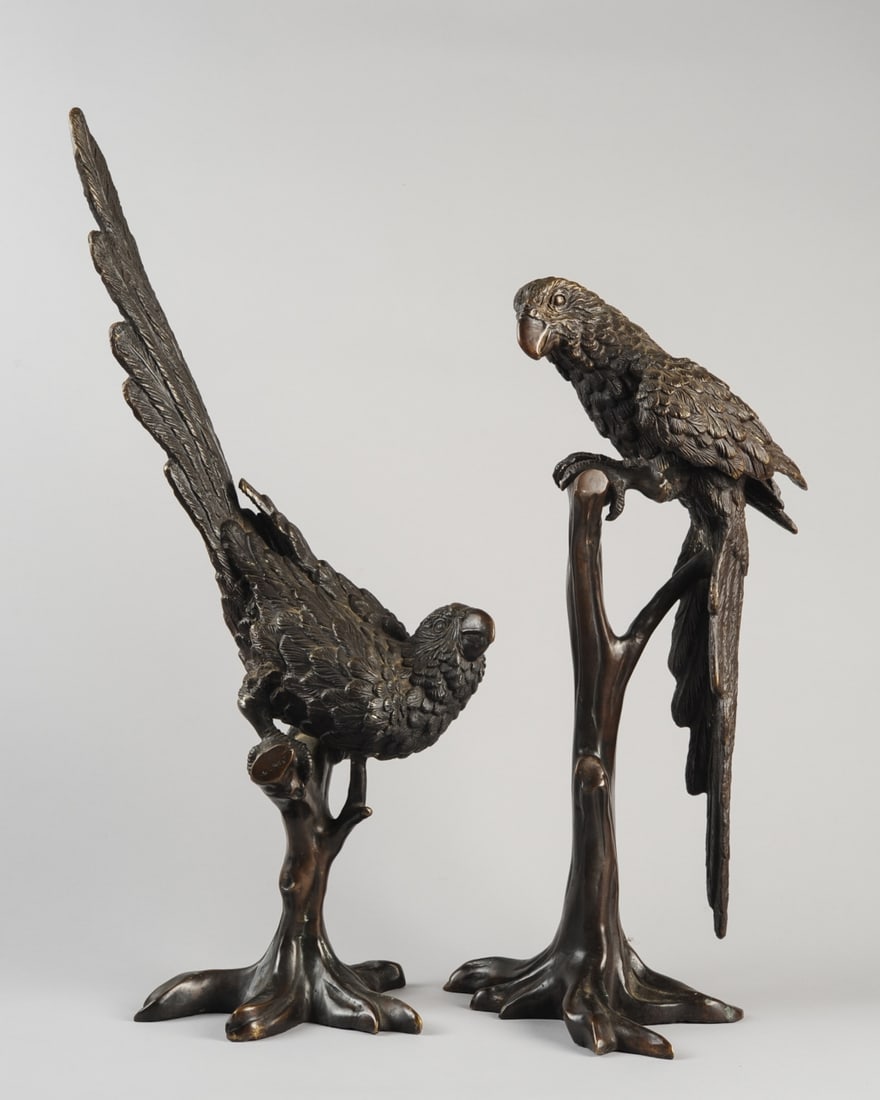 Pair of Bronze Parrots (1 of 12)