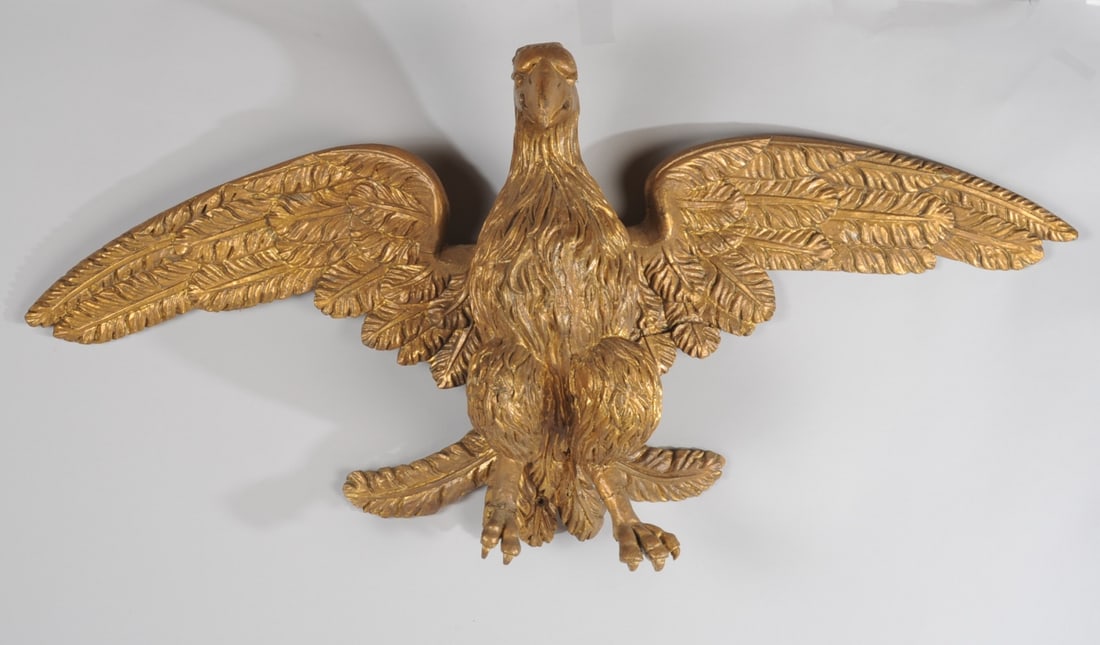 American Carved Gilt Wood Eagle (1 of 10)