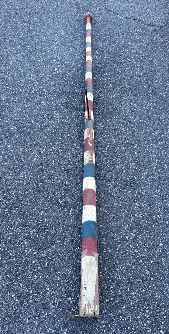 Very Tall Antique American Barber Pole (1 of 7)