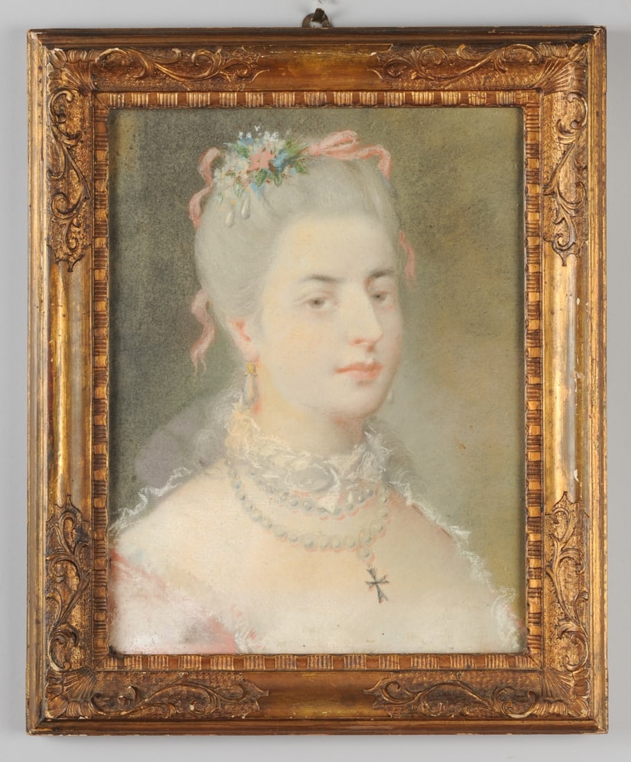 18th C. Pastel Portrait, Caterina Albrizzi, Venice (1 of 5)