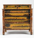 19th C. Paint Decorated Miniature Chest of Drawers