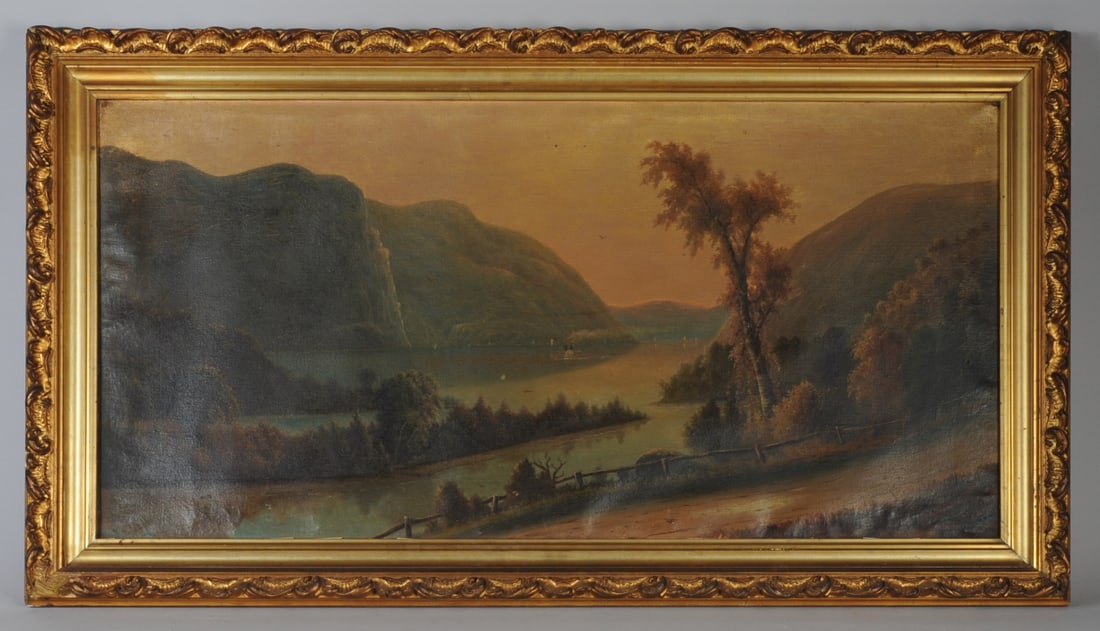 19th C. Hudson River School Painting (1 of 9)