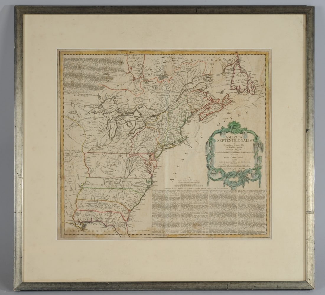 1777 Revolutionary War Map America Septentrionalis (1 of 14)