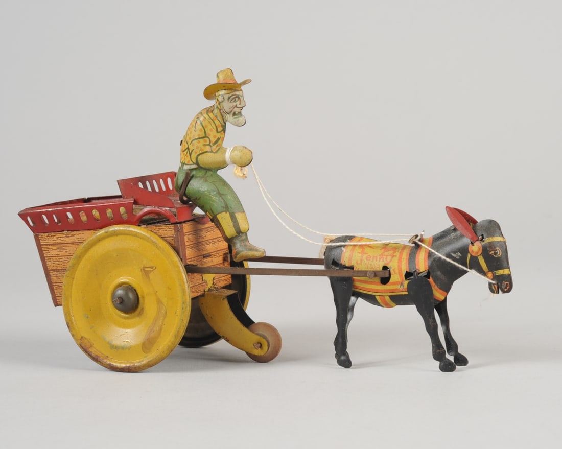 Strauss Jenny The Balky Mule Wind Up Tin Litho (1 of 8)
