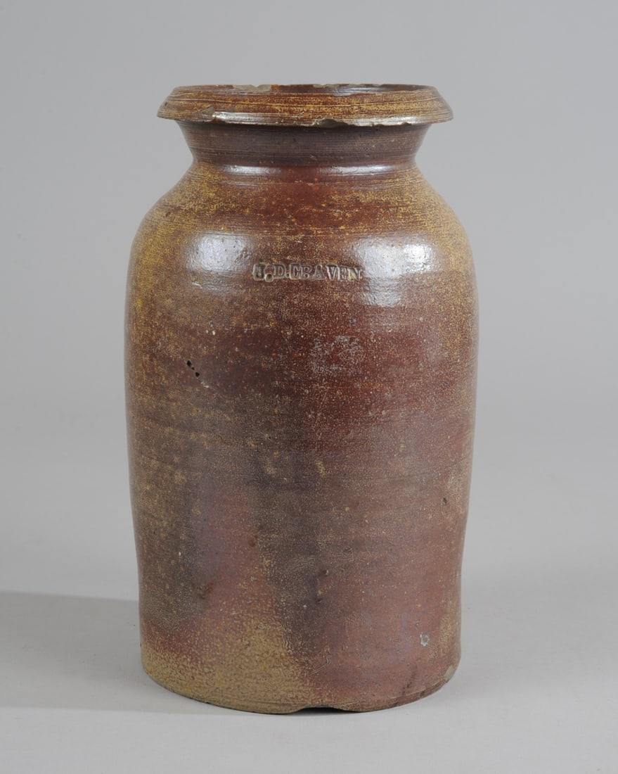 J. D. Craven Stoneware Crock, Randolph County NC (1 of 7)