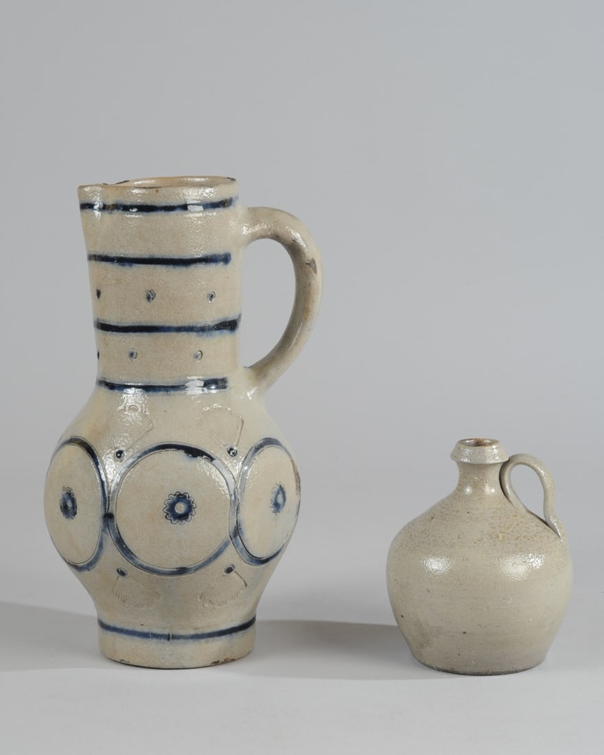 Two Salt Glazed Stoneware Vessels (1 of 7)