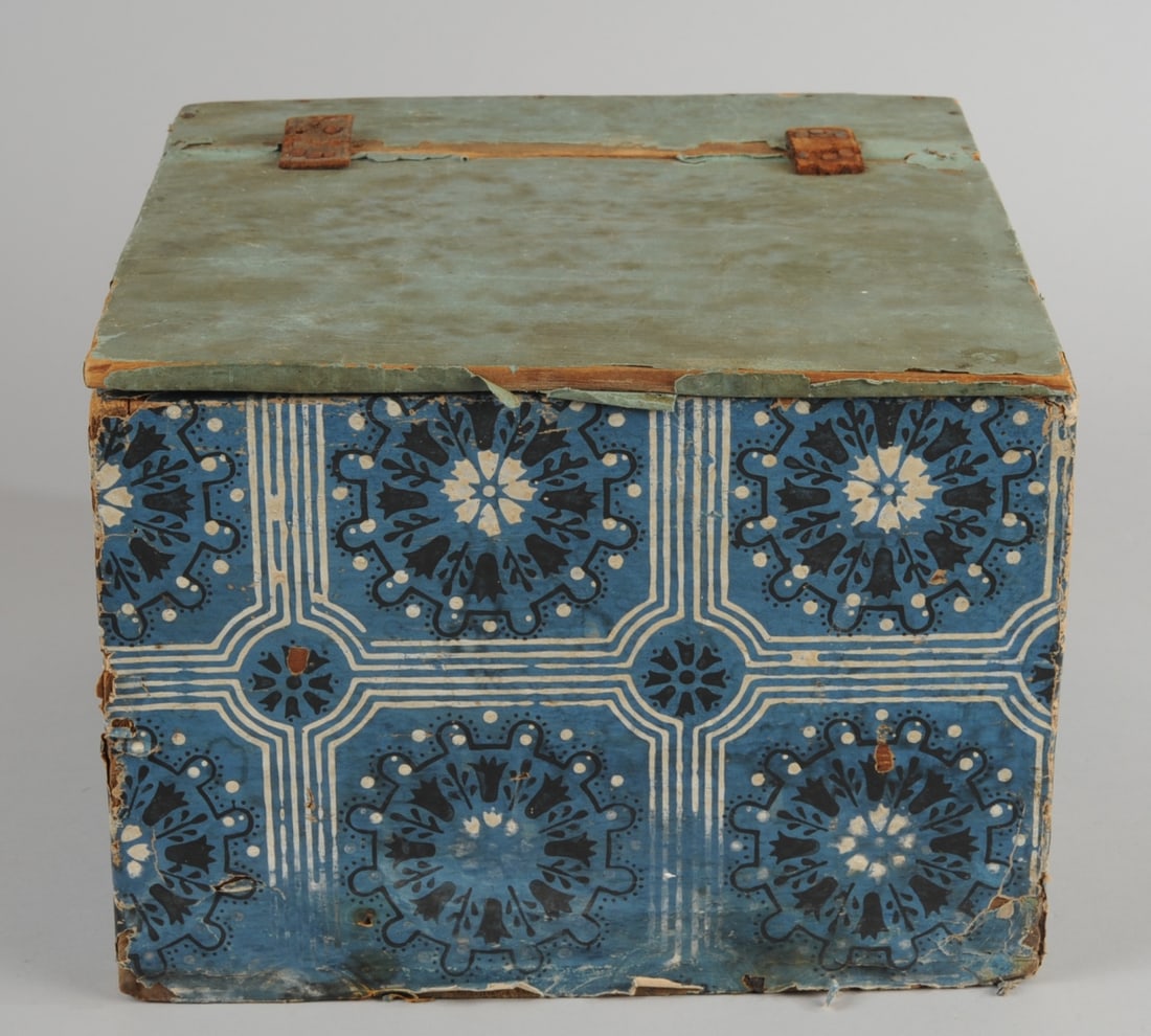 19th C. Maine Wallpaper Box (1 of 7)