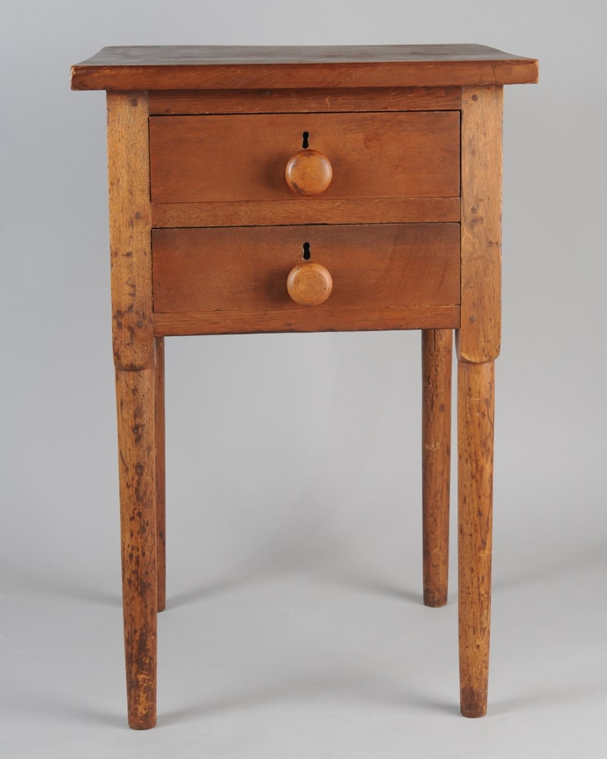 Antique American 2-Drawer Work Table (1 of 6)