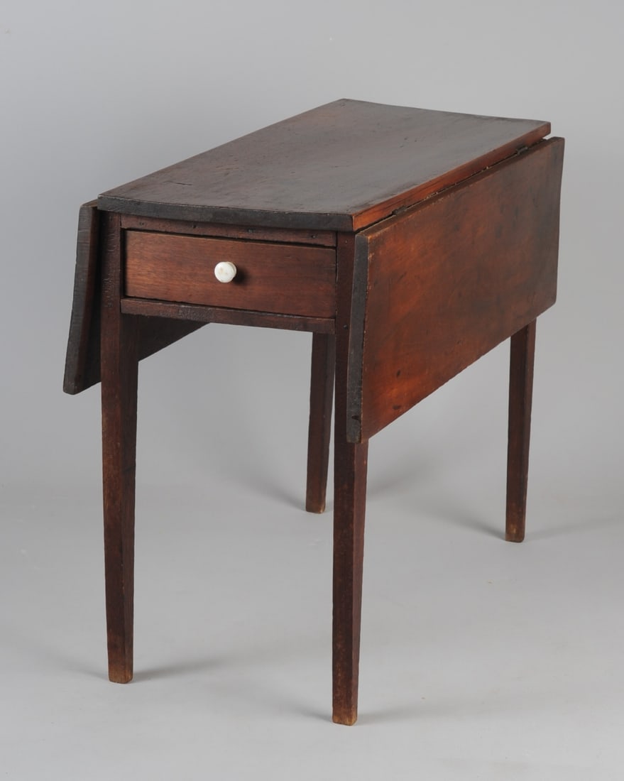 Antique Child's Walnut Drop Leaf Table (1 of 6)