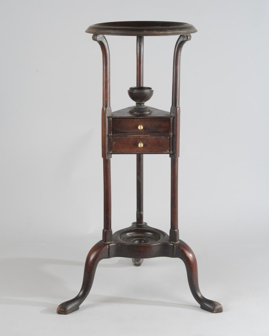 Antique English Mahogany Basin Stand (1 of 5)