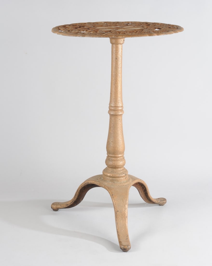 Antique Cast Iron Garden Table / Stand (1 of 6)