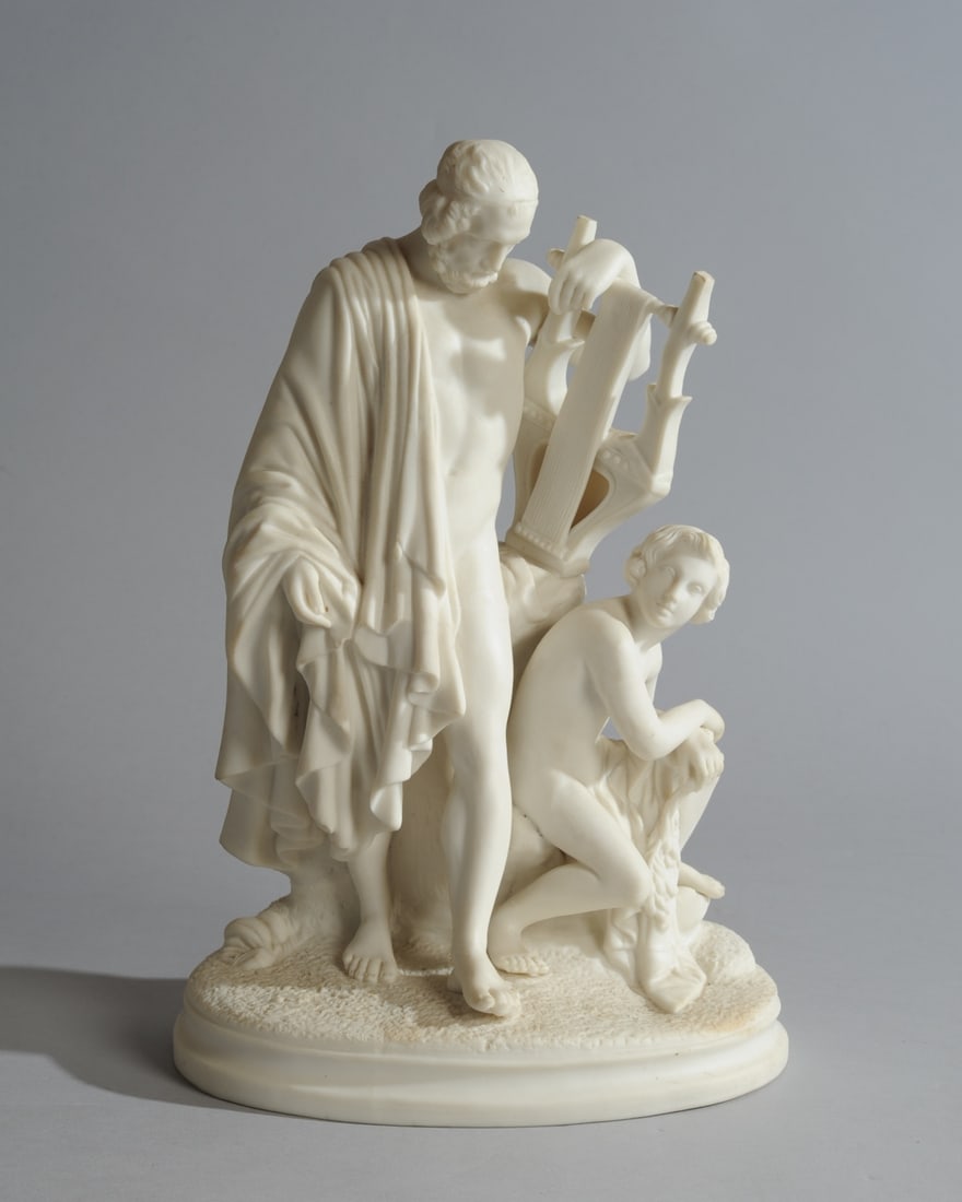 Parian Figural Group, Homer and Glaucus (1 of 6)