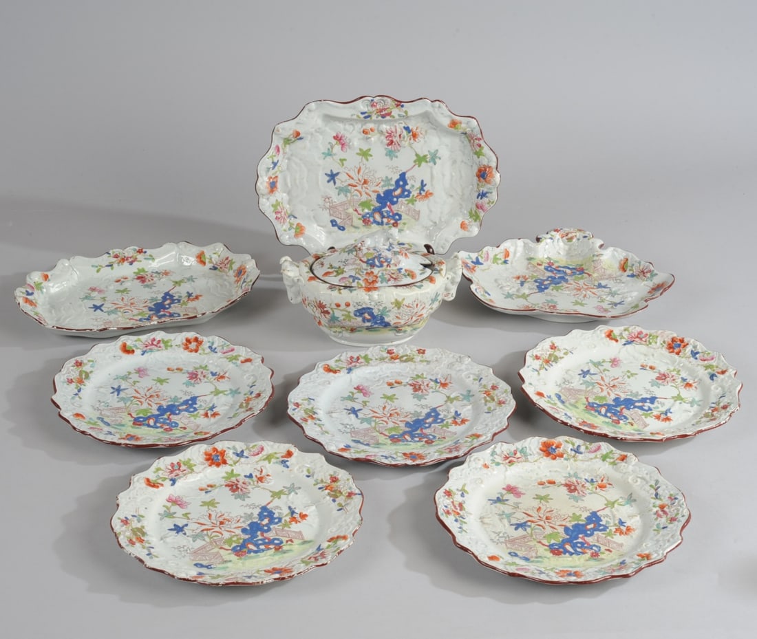 9 Pc. English Masons Ironstone Imari (1 of 14)