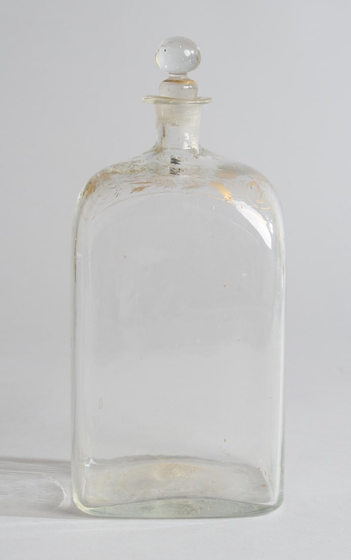 19th C. Hand Blown Glass Liquor Decanter (1 of 6)