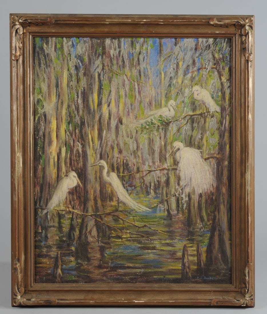 Hattie Elizabeth Burdette (1872 - 1955) Oil (1 of 7)