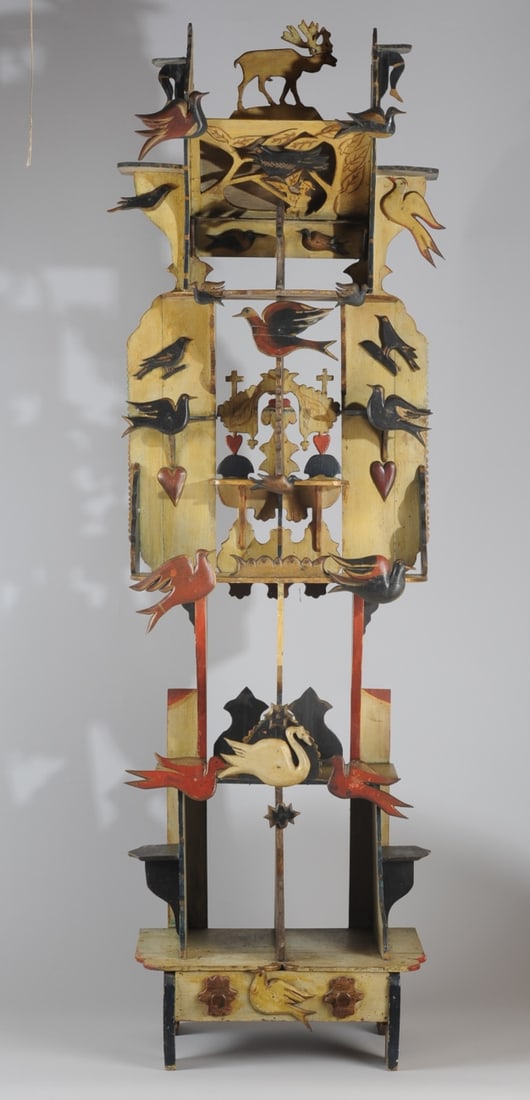 Amazing Vintage or Antique Folk Art Shelf (1 of 20)