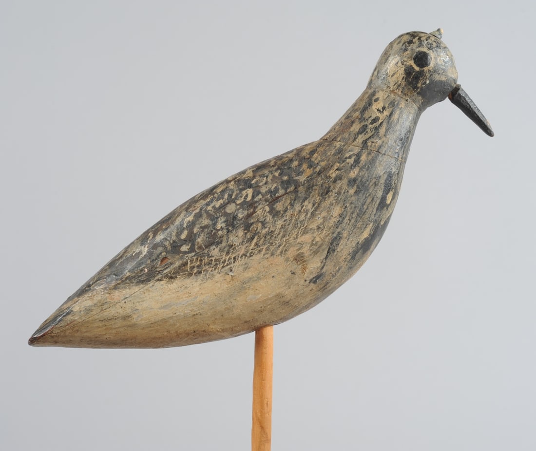 Yellowlegs Shore Bird Carved Decoy (1 of 6)