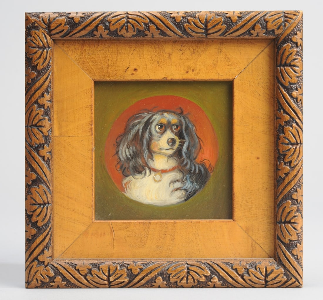 Anthony Barham Painting of a Cavalier Spaniel (1 of 2)