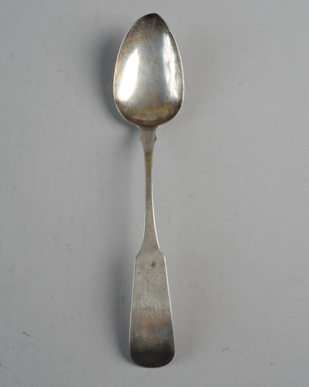 Gorham & Webster Coin Silver Spoon: Inscribed, circa 1831. L: approx. 8". Weight: approx. 0.96 ozt.