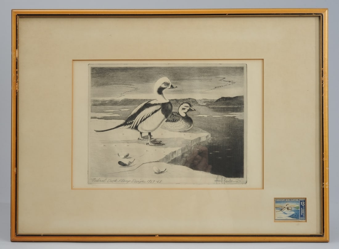 Les C. Kouba Duck Stamp Design 1967 - 68 (1 of 5)