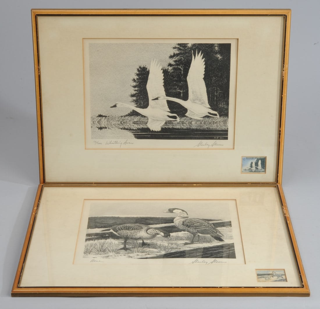 Stanley Stearns (b. 1926) Two Duck Stamp Prints (1 of 10)