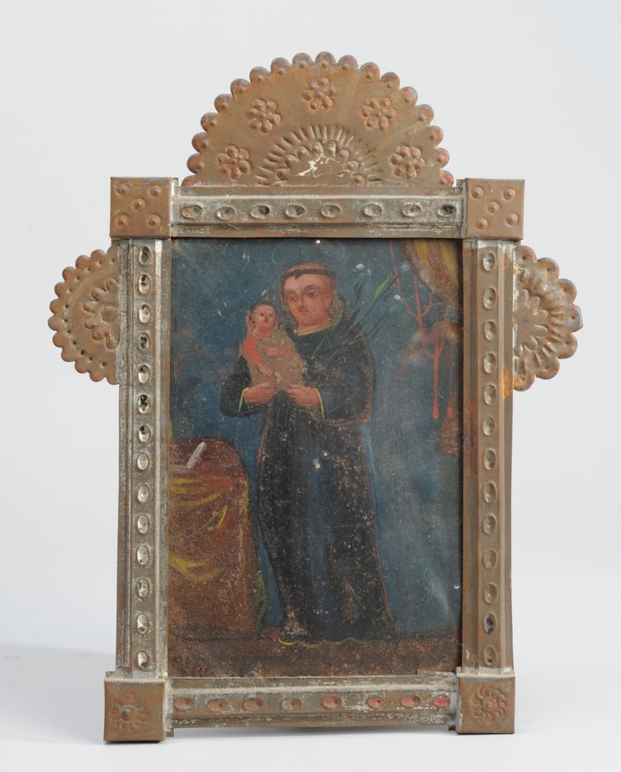 19th C. Mexican Retablo San Antonio de Padua (1 of 5)