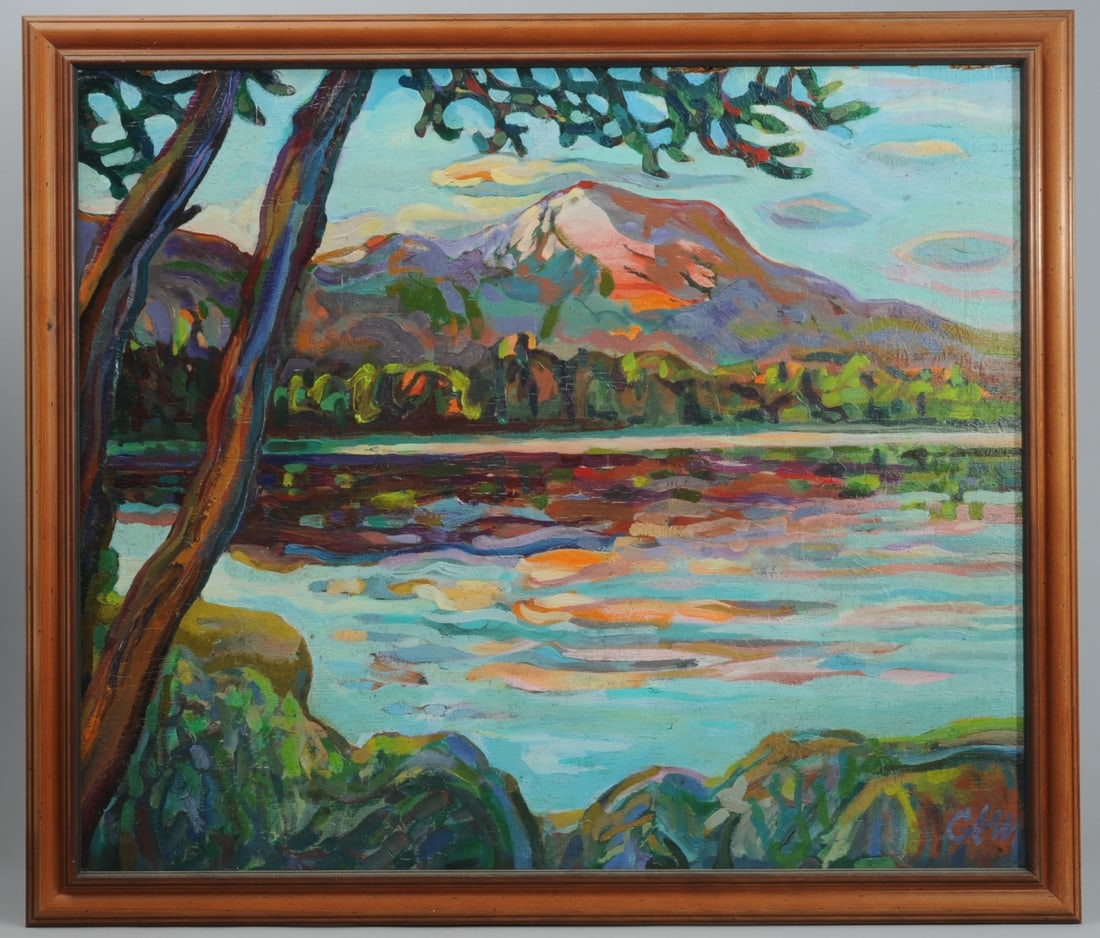 Painting of Baxter Peak, by C. Abbott Meader (1 of 1)