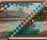 Painting of Baxter Peak, by C. Abbott Meader