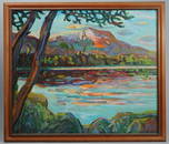 Painting of Baxter Peak, by C. Abbott Meader