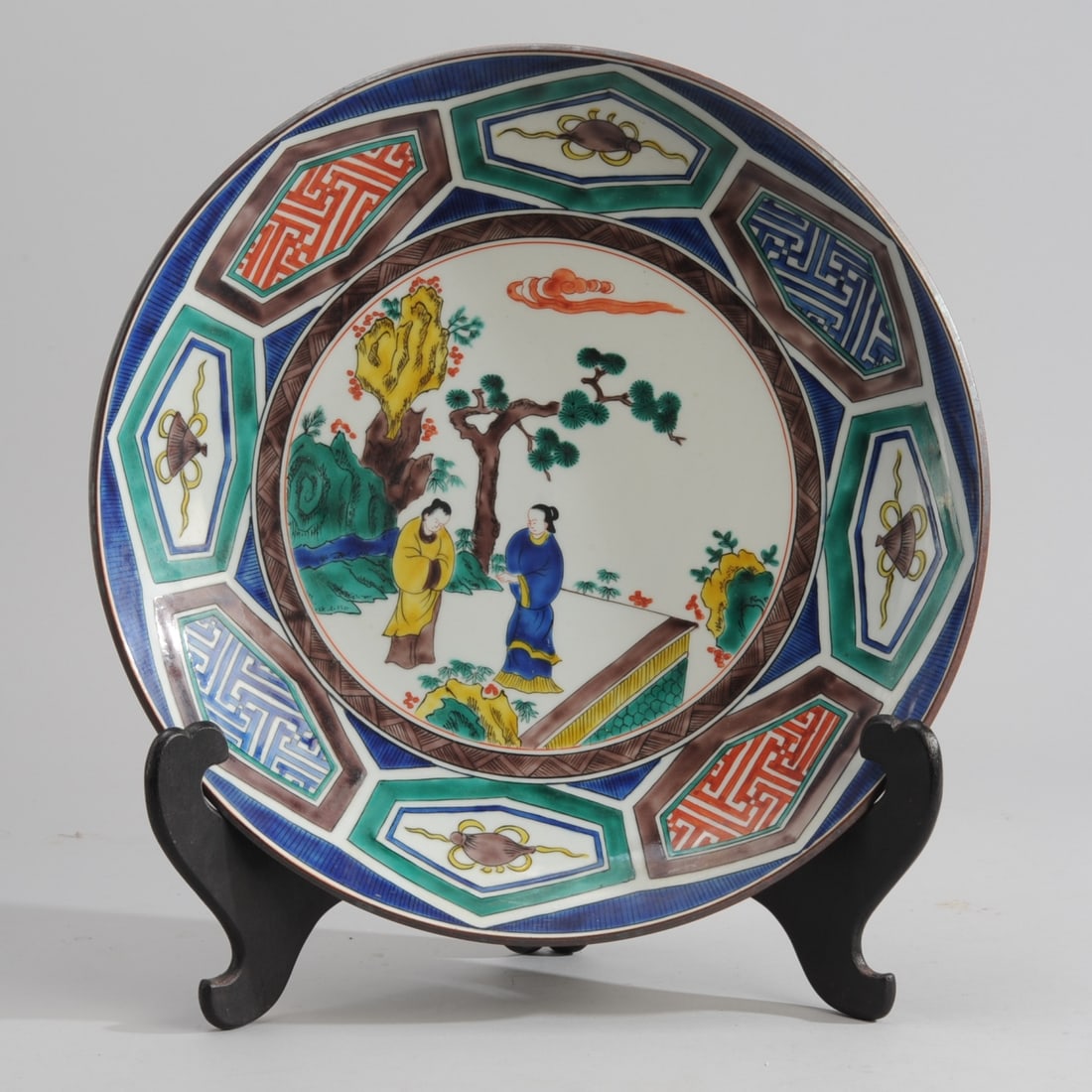 Large Japanese Ko-Kutani Deep Dish (1 of 3)