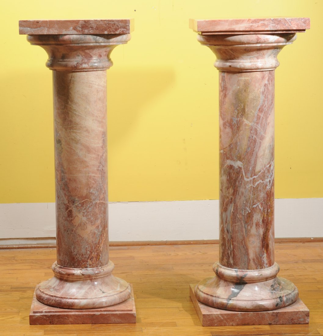 Pair of Pink Marble Columns (1 of 7)