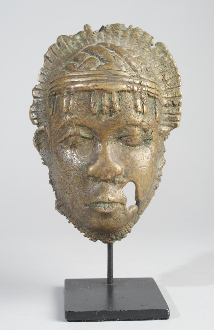 Benin Bronze Mask, Nigeria (1 of 5)