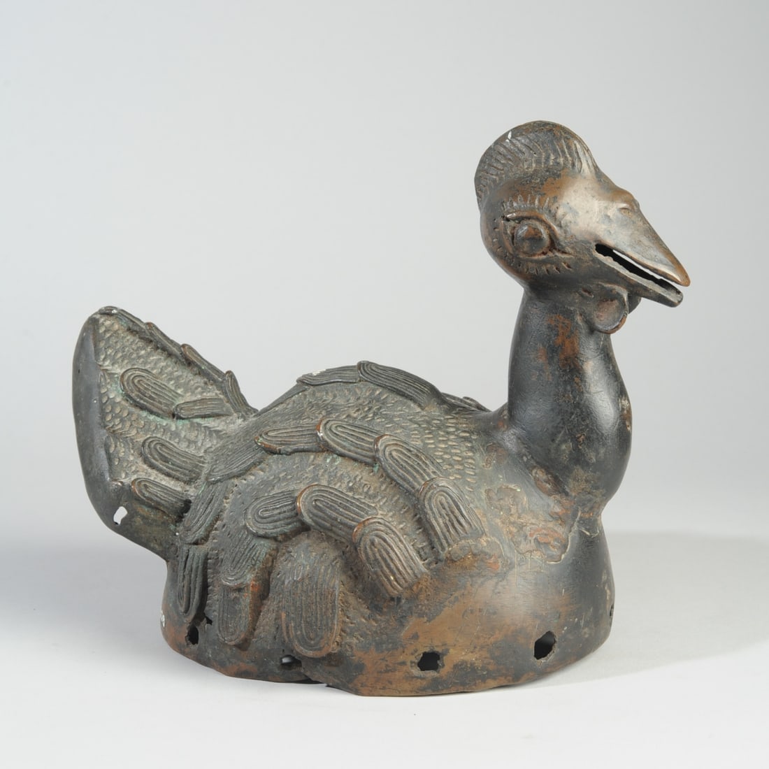 Benin Bronze Chicken crest (1 of 6)