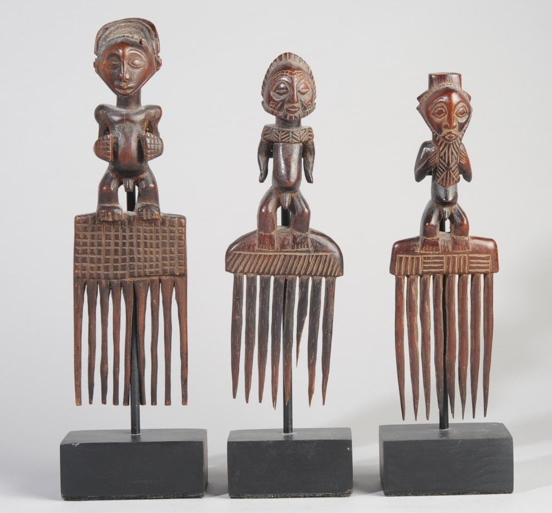Three Chokwe Combs, D. R. Congo (1 of 7)