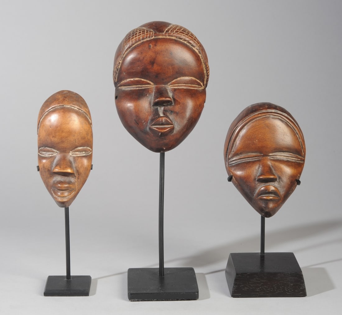 Three Dan Passport Masks, Liberia (1 of 4)