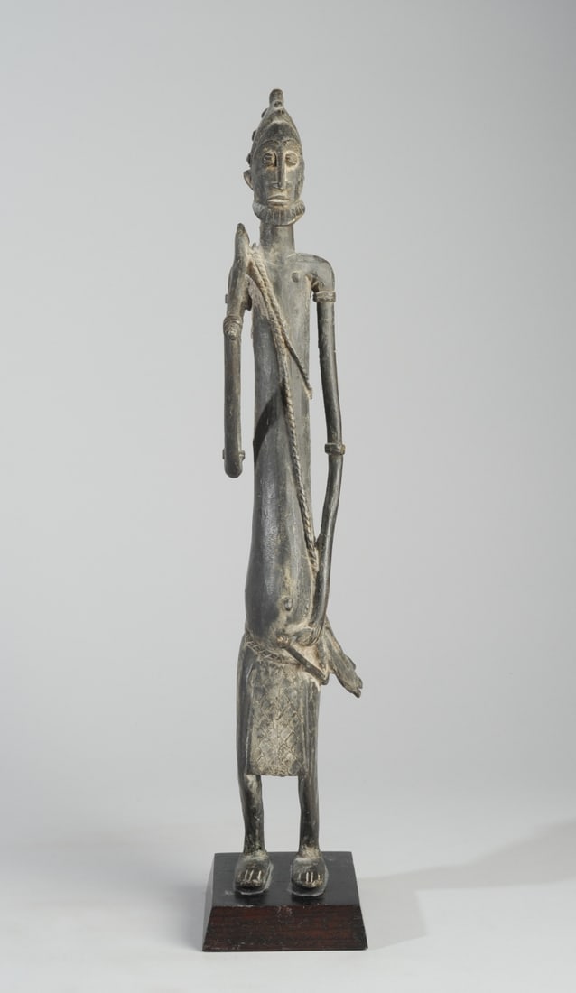 Dogon Bronze Male Figure, Mali (1 of 7)