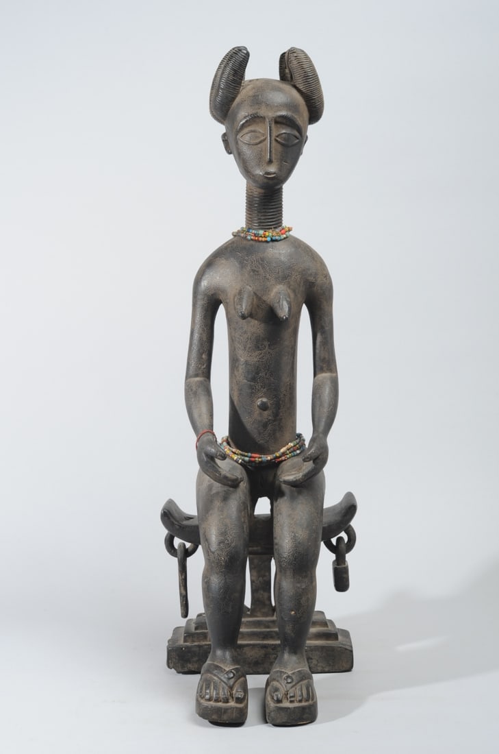 Ashanti Seated Female Figure, Ghana (1 of 14)