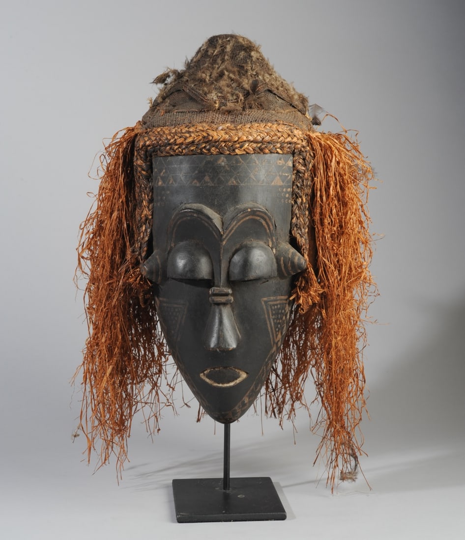 Lele Mask & Headdress, Congo (1 of 5)