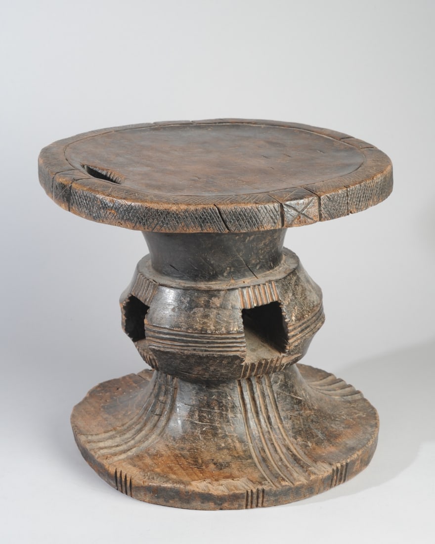 Mangbetu Stool, D. R. Congo (1 of 4)