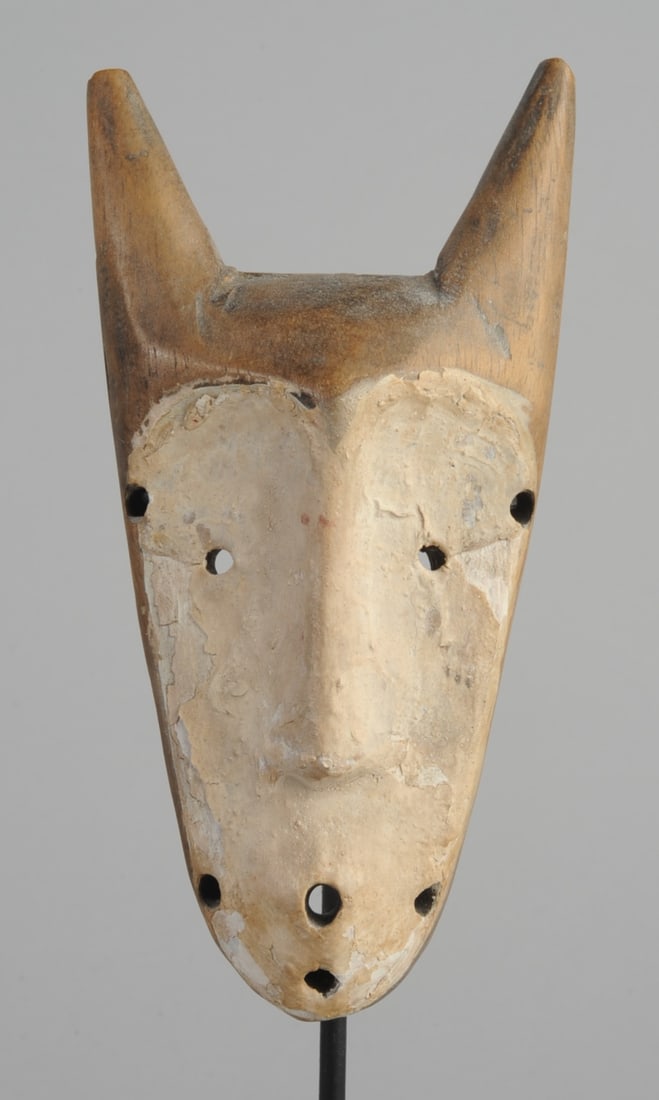 Lega Miniature Kayamba Mask, Congo (1 of 5)