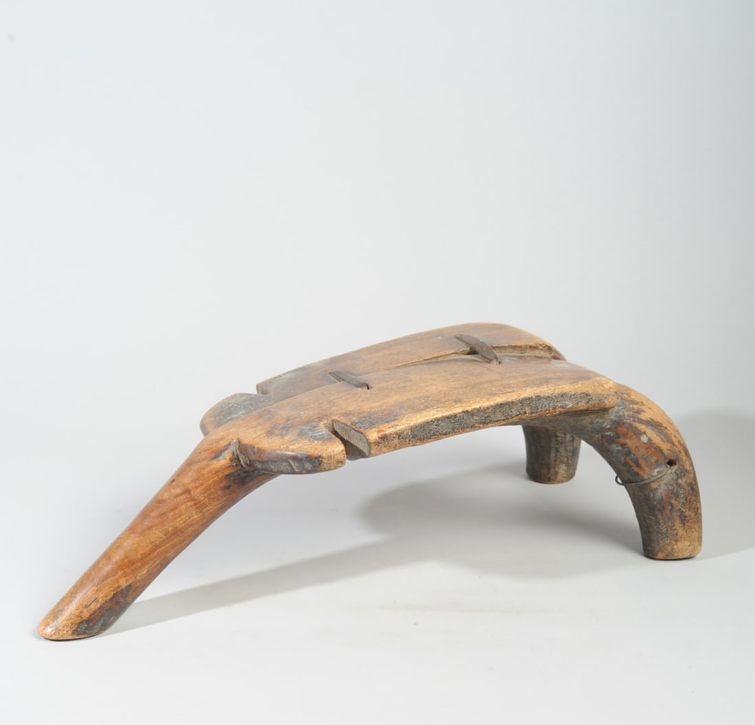 Old Lobi Three-Leg Stool (1 of 5)