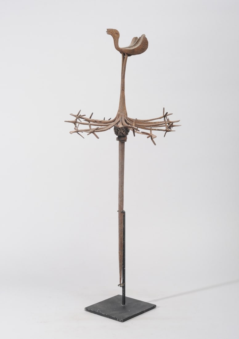 Yoruba Iron Osanyin Staff (1 of 5)