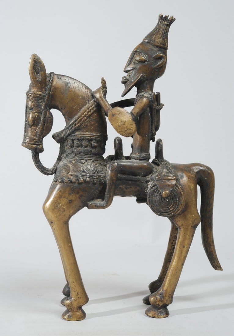 Dogon Bronze Equestrian Figure, Mali (1 of 5)