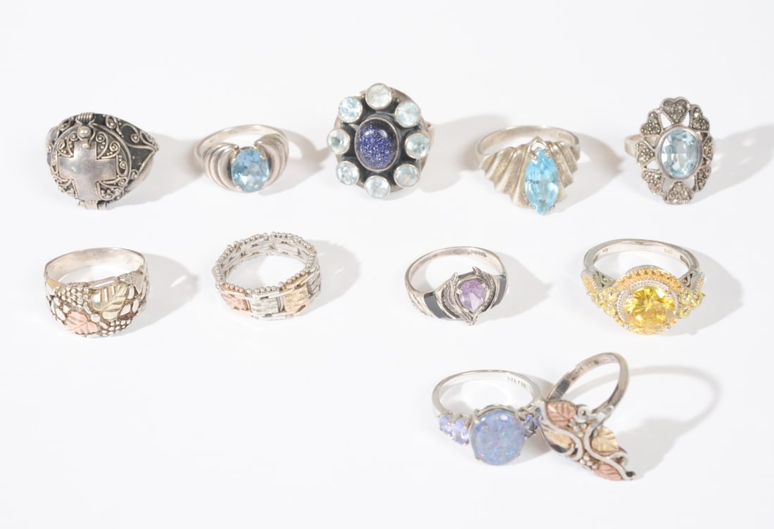 11 Sterling Silver Rings (1 of 7)
