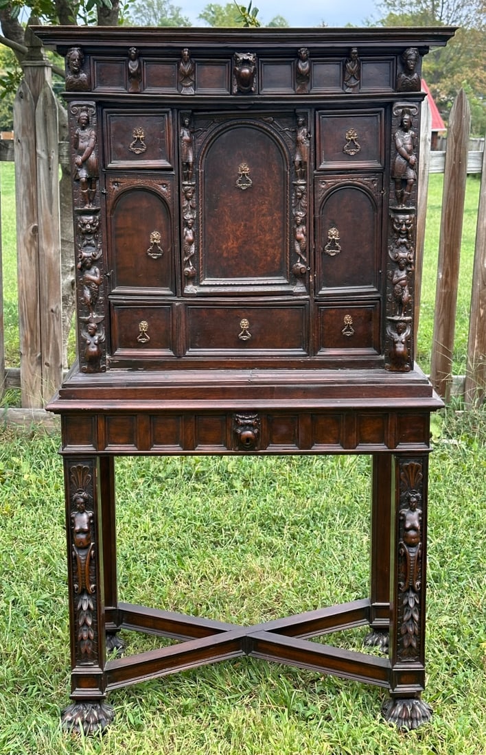 16th C Italian Cabinet on Stand, Stipo a Bambocci (1 of 20)