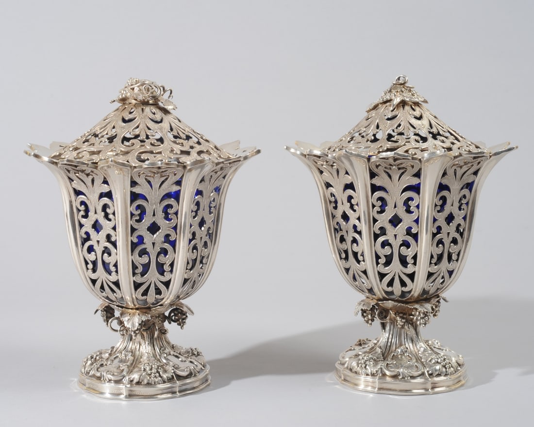 Two English Victorian Sterling Lidded Compotes (1 of 13)