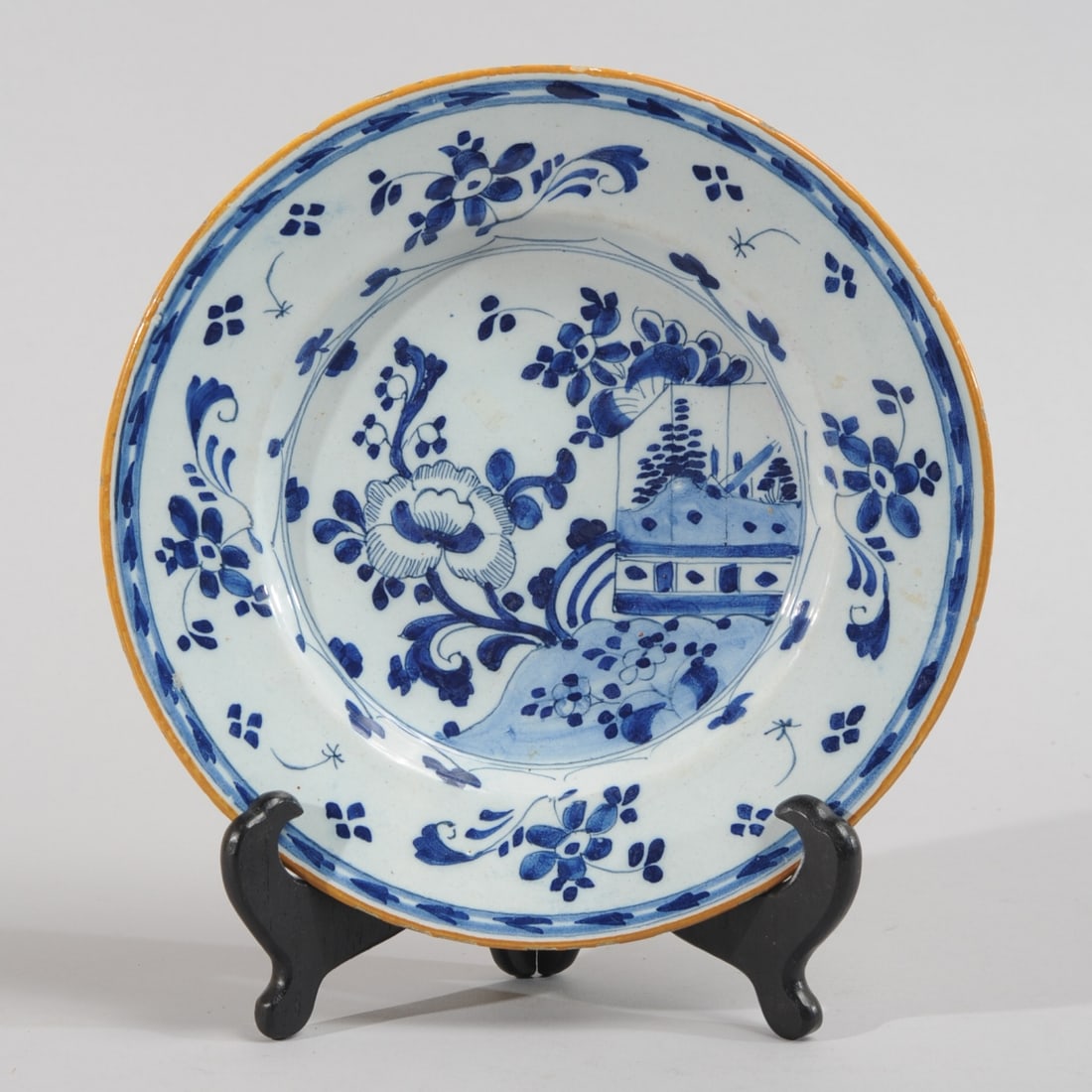 18th C. Dutch Delft Blue & White Plate (1 of 12)