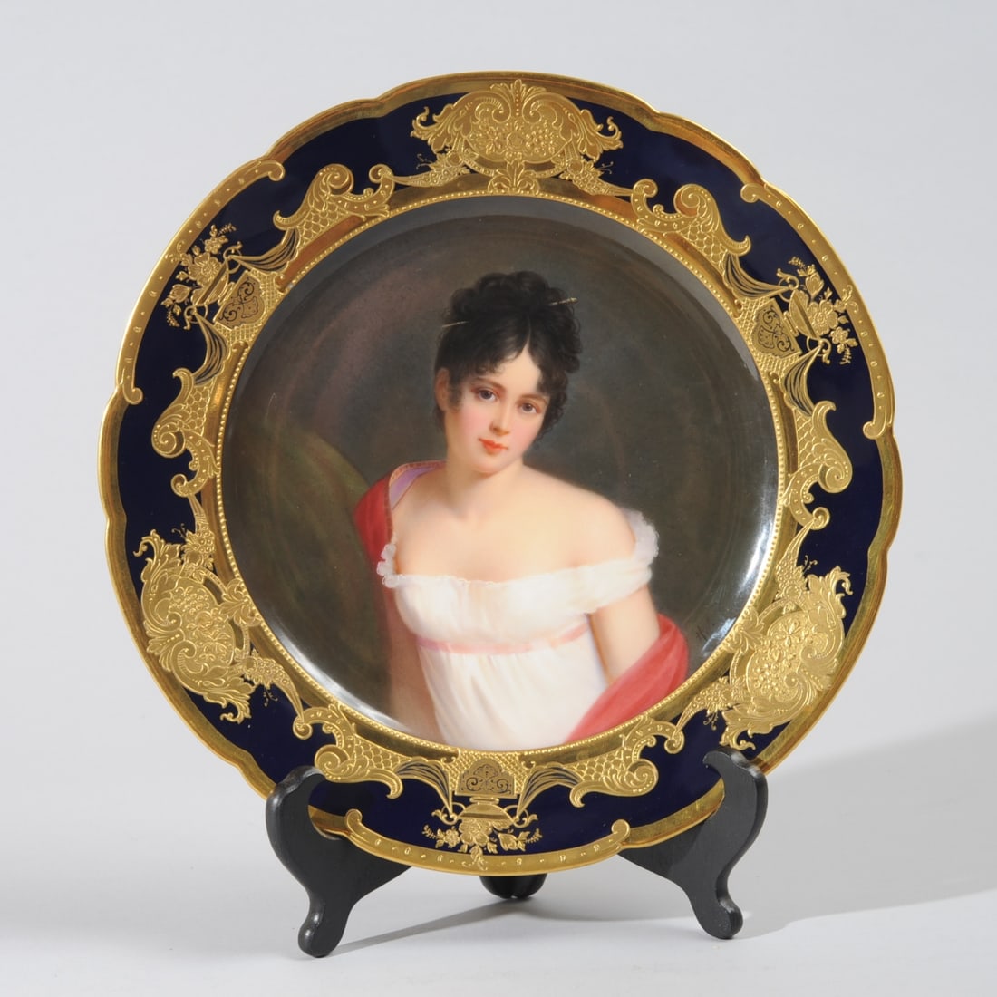 1912 Ambrosius Lamm Dresden Custom Portrait Plate (1 of 8)