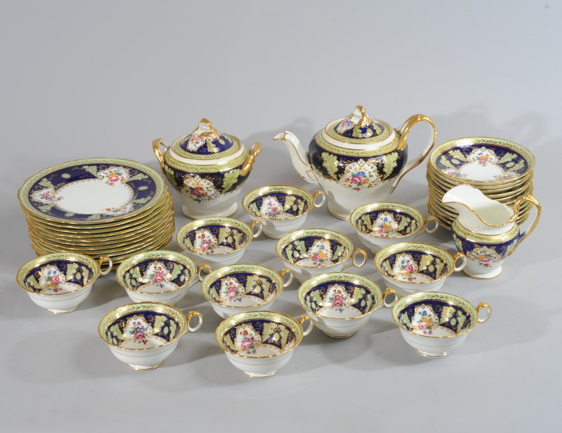 Cauldon China for Tiffany Dessert Service for 12 (1 of 11)